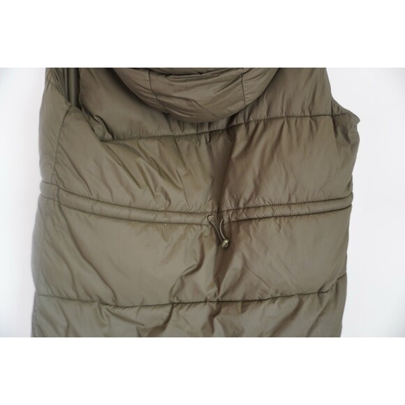 Zara Womens KHAKI Green Puffer Padded Gilet Bodywarmer Sleeveless Coat- Size M - Picture 12 of 12